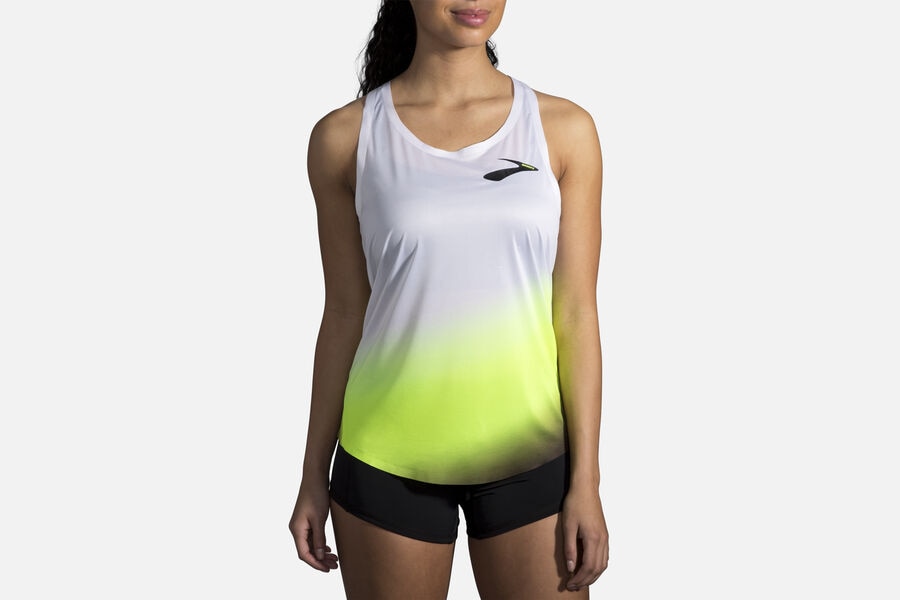 Womens Brooks Elite Singlet Tops Elite Nightlife/Black | 610954-AFR